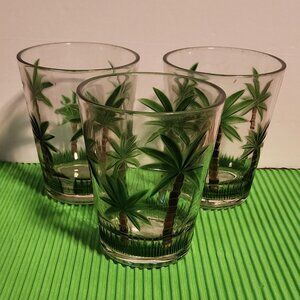 NorthCrest Home Palm Tree Glasses